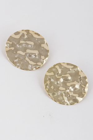 Metallic Circle Earrings 7HAD10