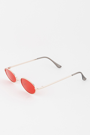 Bright Tinted Oval Sunglasses