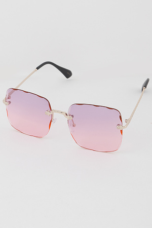 Rimless Square Sunglasses