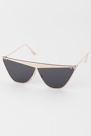 Metallic Cat Eye Sunglasses