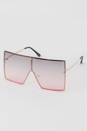 Over Frame Shield Sunglasses