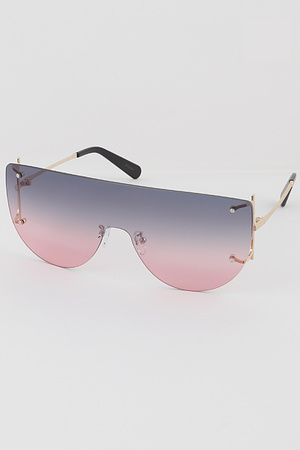 Rimless Shield Sunglasses