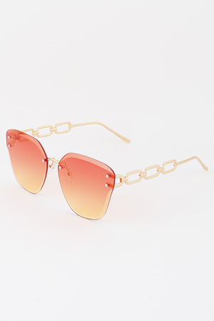 Rimless Link Chain Sunglasses