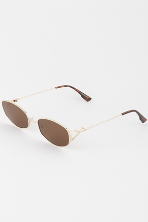Modern Tinted Oval Sunglasses