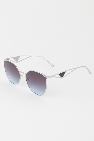 Minimal Hammered Sunglasses