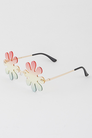 Gradient Spring Flower Sunglasses