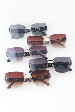 Delicate Clover Tile Bolt Gradient Sunglasses