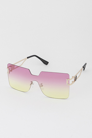 Rimless Gradient Sunglasses