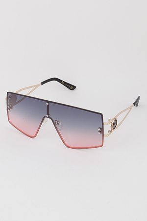 Lined Shield Sunglasses