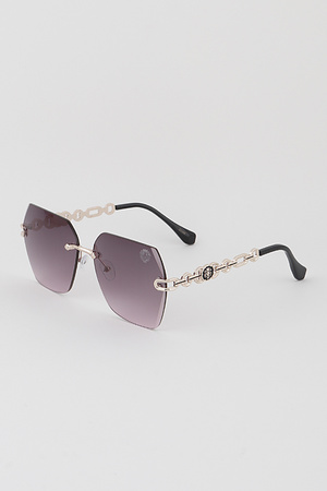 Side Link Chain Sunglasses