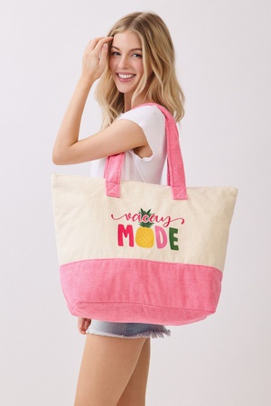 Vacay Mode Terry Tote