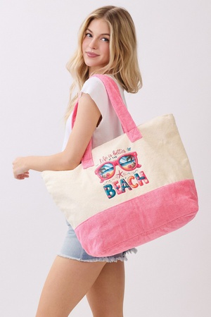 Life Is Better At The Beach Terry Tote