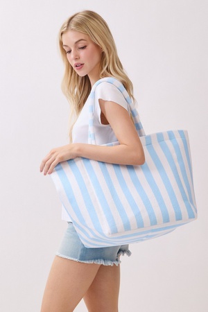 Striped Terry Tote Bag