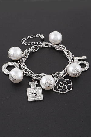 Jeweled Luxury Charm Bracelet