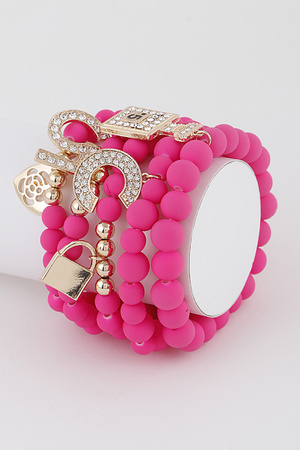 Beaded Luxury Charms Bracelet