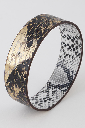 Faded Snakeskin Bangle Bracelet
