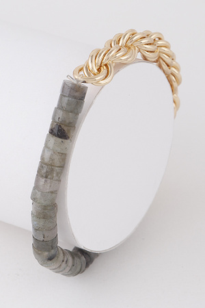 Stone N Chain Bracelet