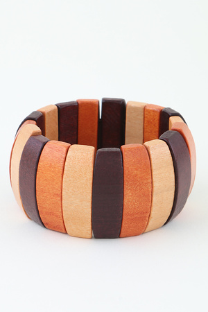 Multi Toned Wide Cuff Bracelet