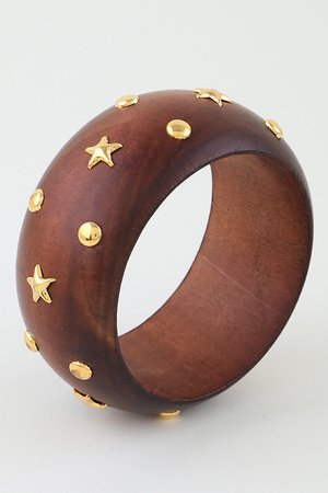 Starry Sky Wide Dome Cuff Bracelet