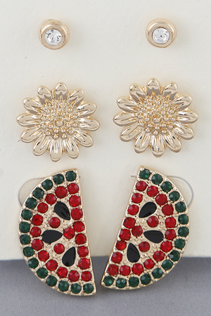 Watermelon Stud Earrings