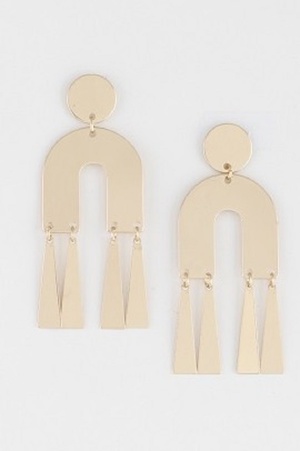Double Arch Drop Earrings