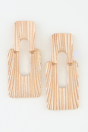 Abstract Streak Arch Drop Earrings