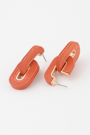 Wide Link Chain Earrings