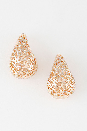 Multi Open Star in the Sky Teardrop Earrings