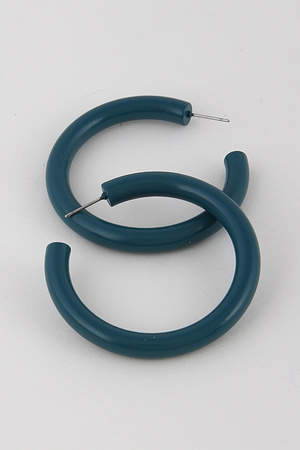 Classic Single Tone Hoop Earrings 9EAC2