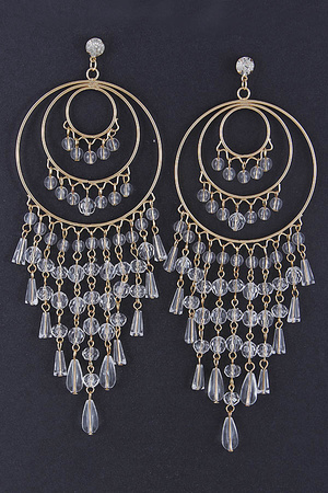 Faux Crystals Fringed Earrings 8ACB3