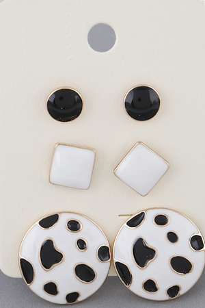 Animal Pattern Stud Earrings