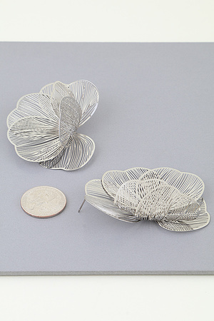 Delicate Petal Blossom Stud Earrings