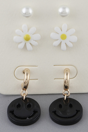 Happy Flower Earrings Set
