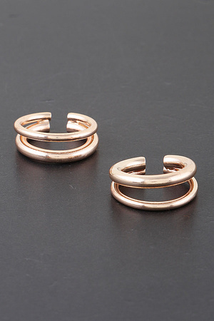 Plated earrings