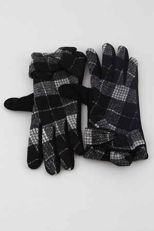 Plaid Design Gloves 9GCA