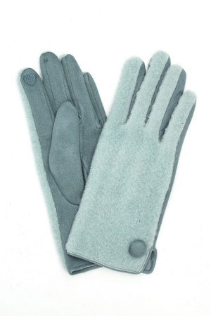 Button Soft Smart Touch Gloves