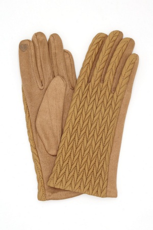 Quilted Pattern Smart Touch Gloves