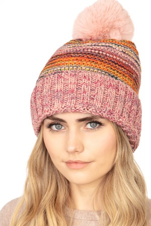 Striped N Knitted Beanie