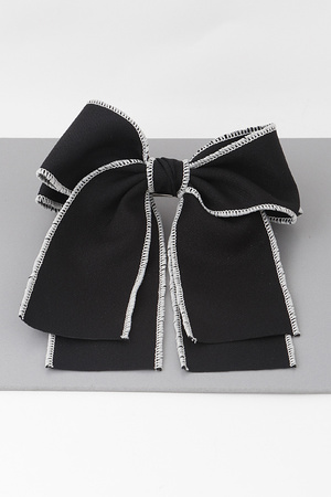 Double Ribbon Hair Clip