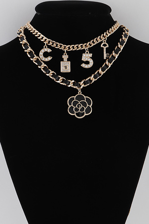 Jeweled C5 Chain Necklace