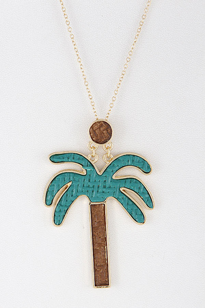 Palm Tree Inspired Necklace 8ECB4