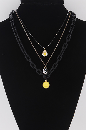 Multi Pendant Chain Necklace