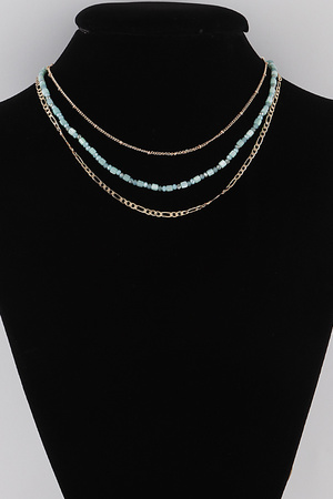 Multi Beaded Chain Necklace