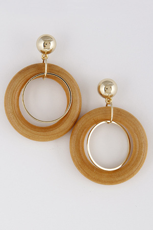 Simple Casual Circle Earrings 7ICB4