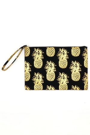 GOLD FOIL PINEAPPLE POUCH