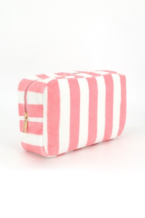 STRIPED TERRY POUCH