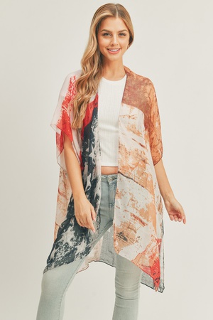VINTAGE AMERICAN FLAG KIMONO