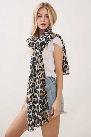 Leopard Print Scarf