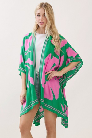 Floral Print Kimono