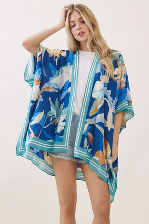 Floral Print Kimono